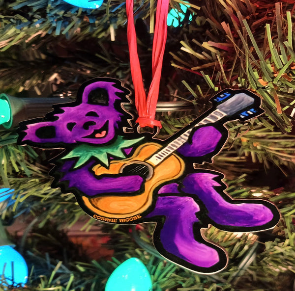 Cosmic Dead Bear Wooden Ornament