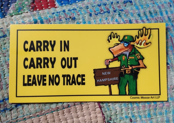Carry In Carry Out Leave No Trace Sticker