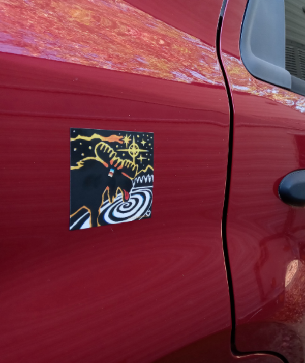Cosmic Moose Car Magnet
