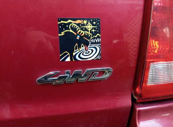 Cosmic Moose Car Magnet